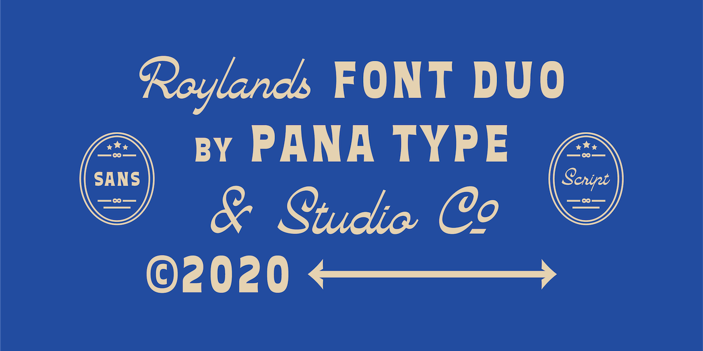 Пример шрифта Roylands Font Duo #8